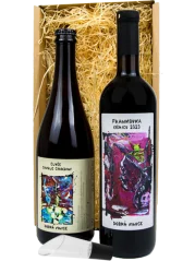 Set Dobrá Vinice Frankovka Ibérico 2023 a Cuvée Due Giardini 2025 s nálevkou + Dárkové Balení (id:910003124)