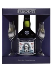 Rum Presidente Aňos 23YO solera 0,7l 40% se 2 sklenicemi + Dárkové balení (id:120810)