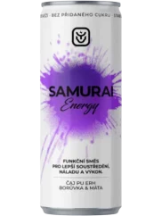Energetický nápoj Samurai Pu Erh Borůvka & Máta 0,33l (id:910003685)
