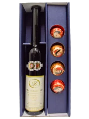 Set Oldřich Drápal Rulandské bílé a čokoládové pralinky + Dárkové balení (id:910001836)