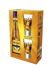 Metaxa 5* GB 5YO 0,7l 38% x2 sklenice