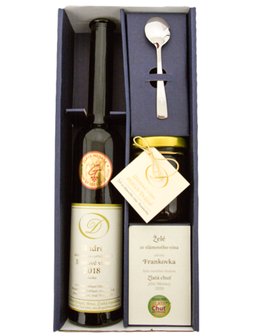 Set Oldřich Drápal André, vinné želé a lžička + Dárkové balení (id:910001837)