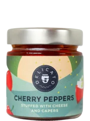 Třešňové papričky plněné sýrem a kapary Delicatofood 190g (id:910002295)