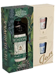 Becherovka nefiltrovaná 0,5l 38% + 2 kalíšky (id:138337)