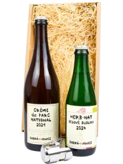 Set Dobrá Vinice Créme de Parc National 2021 a Herb-nat bezové bubliny 2024 + stopper + dárkové balení (id:910001665)