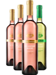 Topolčianky Set 3+1 – 3x Rulandské modré pozdní sběr 2023 a 1x Tramín červený pozdní sběr 2023 (id:910000740, 910000744)