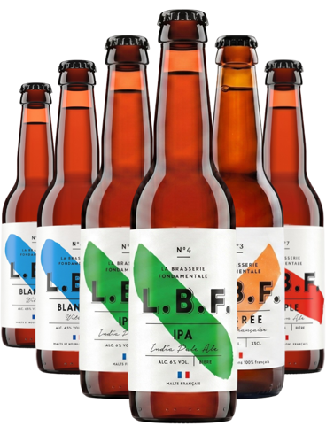 Set francouzského řemeslného piva L.B.F. 4+2 (id:910003554, 910003555, 910003556, 910003557)