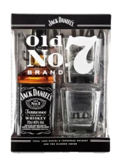 Whisky Jack Daniel`s 0,7l 40% se dvěmi skleničkami + Dárkové Balení (id:135165)