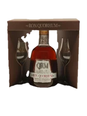 Rum Quorhum 23 Sistema Solera 0,7l 40%  se 2 skleničkami + Dárkové balení (id:910002973)