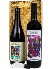 Set Dobrá Vinice Frankovka Ibérico 2023 a Cuvée Due Giardini 2025 s nálevkou + Dárkové Balení (id:910003124)
