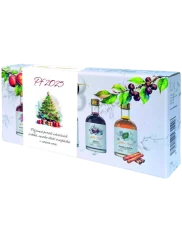 Set Likérů Anton Kaapl + Luxusní dárkové balení s vánočním přebalem 5 x 0,05l (id:910001519)